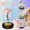 Birthday Gifts for Women,Mothers Day Flowers Gifts for Mom,Wife,Grandma,Mom Gifts for Her,Light Up Rose Flowers in Glass Dome,Colorful Rainbow Flower Rose Presents for Birthday,Anniversary,Valentines